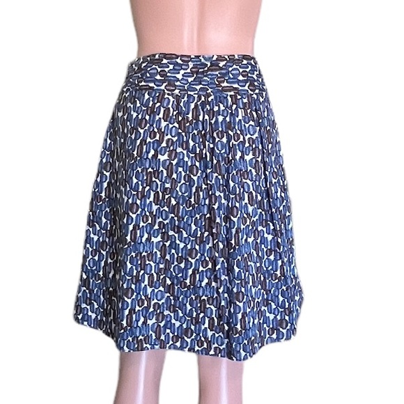 Mossimo Pleated Skirt, Blue Brown | 16 - Picture 3 of 13